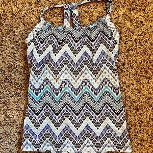 Prana Chevron Patterned Halter Top